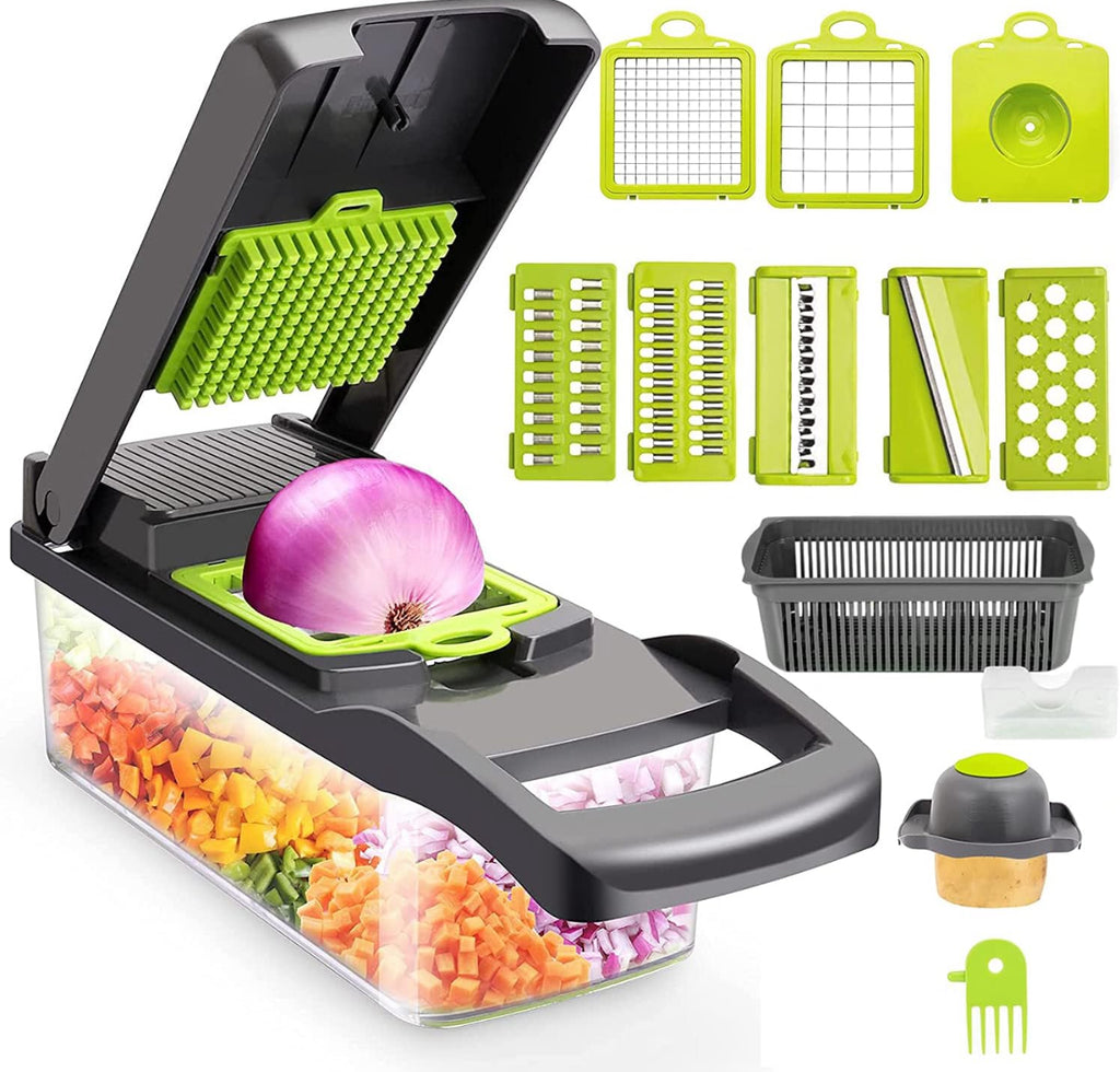 12-in-1 Kitchen Chopper – Slice, Dice & Save Time!