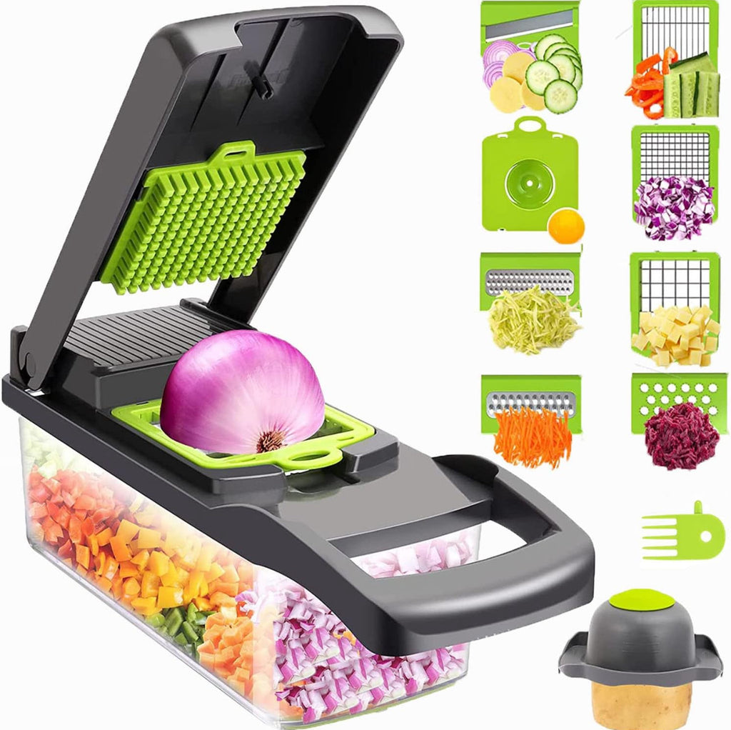 12-in-1 Kitchen Chopper – Slice, Dice & Save Time!