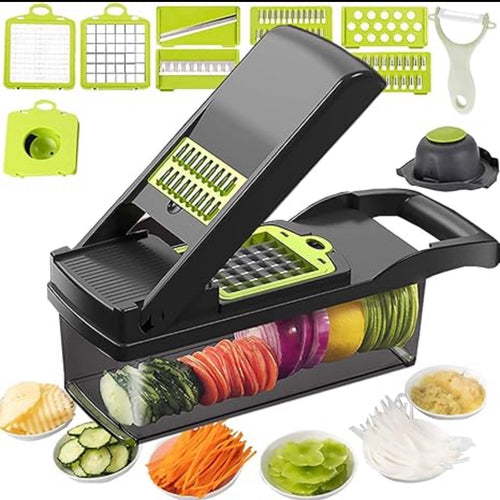 12-in-1 Kitchen Chopper – Slice, Dice & Save Time!